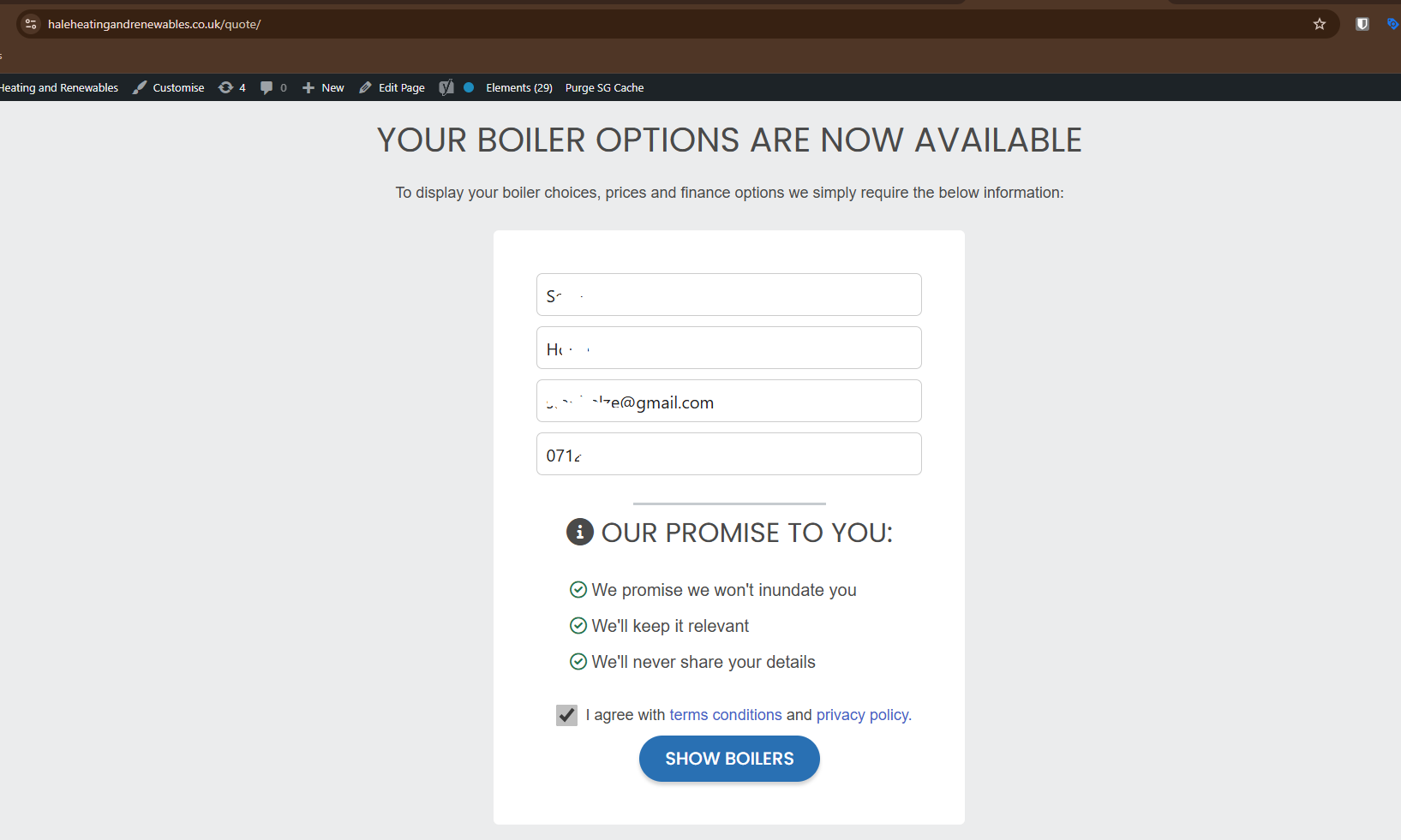 Frontend Form